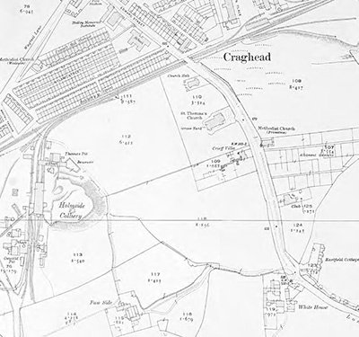 Map of Craghead 1915