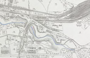 Map of Pelton Fell 1915